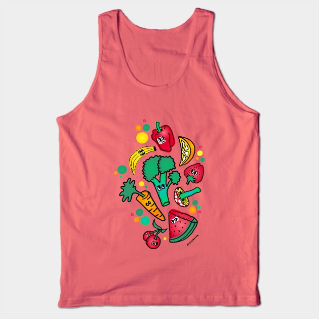 Fruits N Veggies Tank Top by Irina's Family Art Circle 